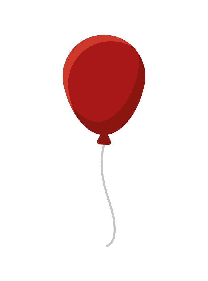 diseño de globo rojo vector