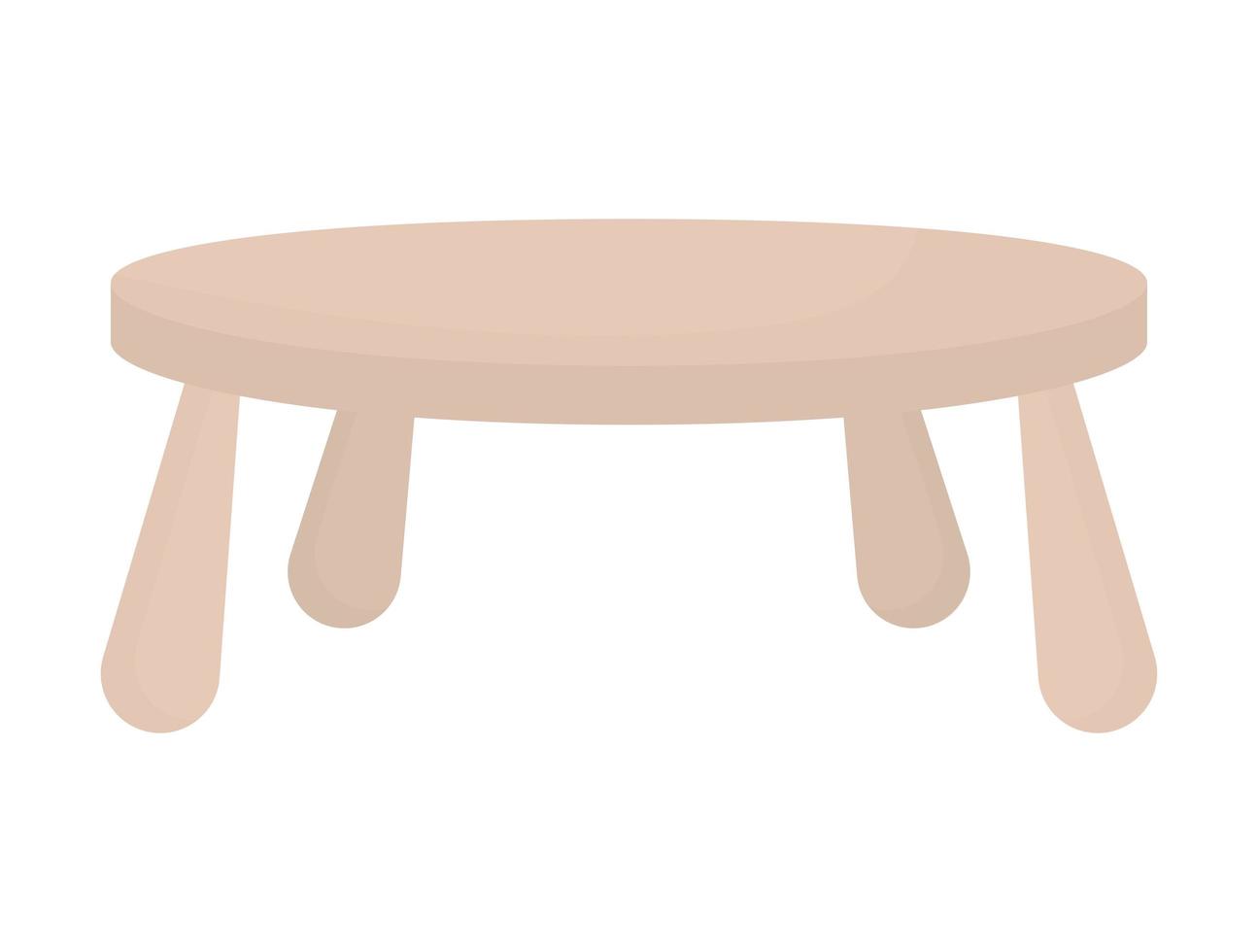 diseño de mesa beige vector