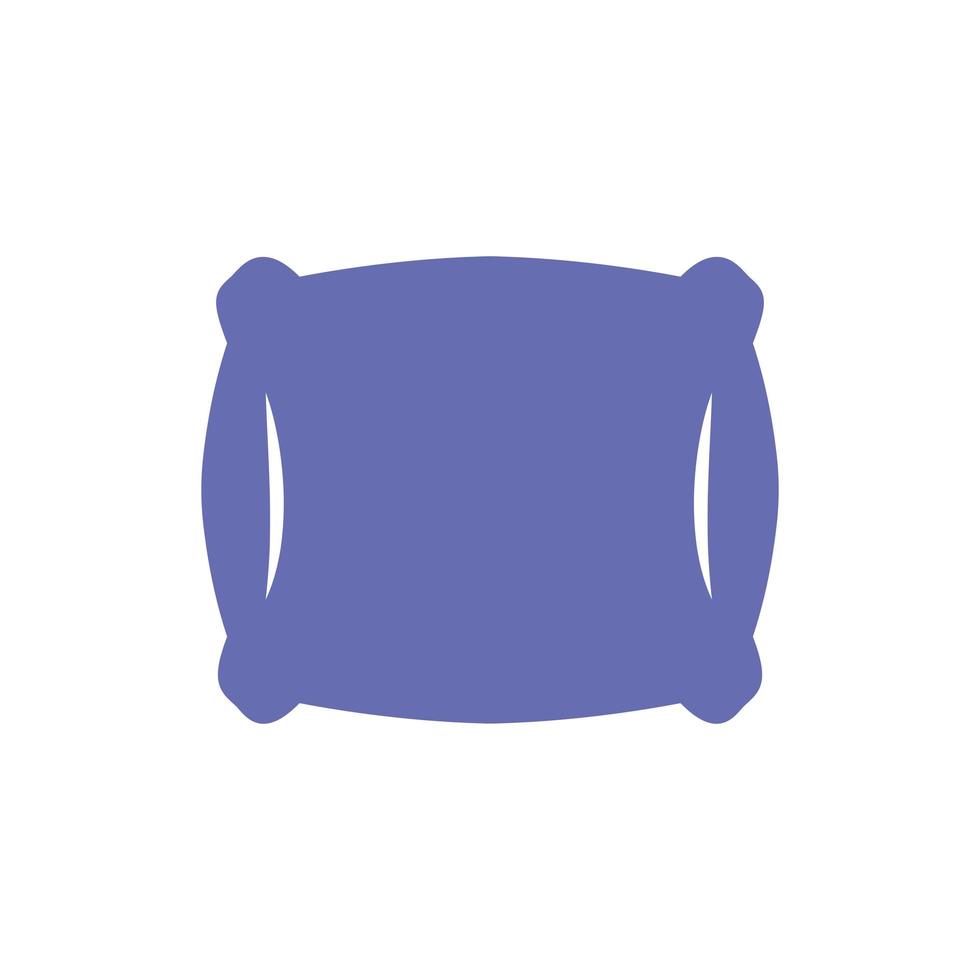 sleeping pillow line and fill style icon vector design