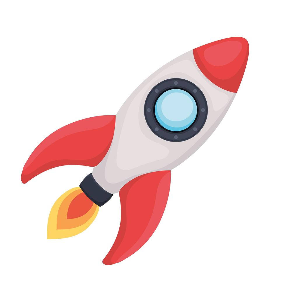 nice rocket design vector