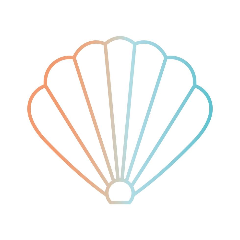 Shell gradient style icon vector design