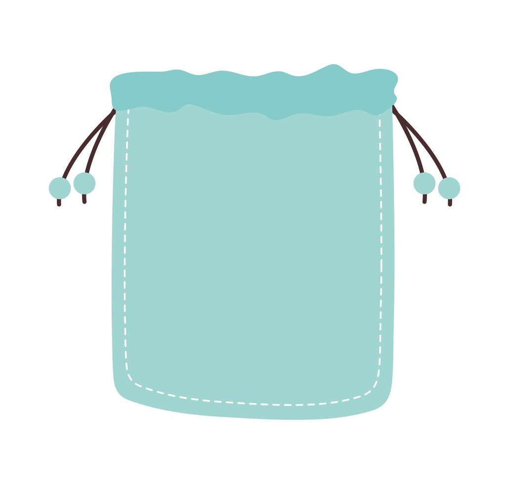 blue eco bag vector