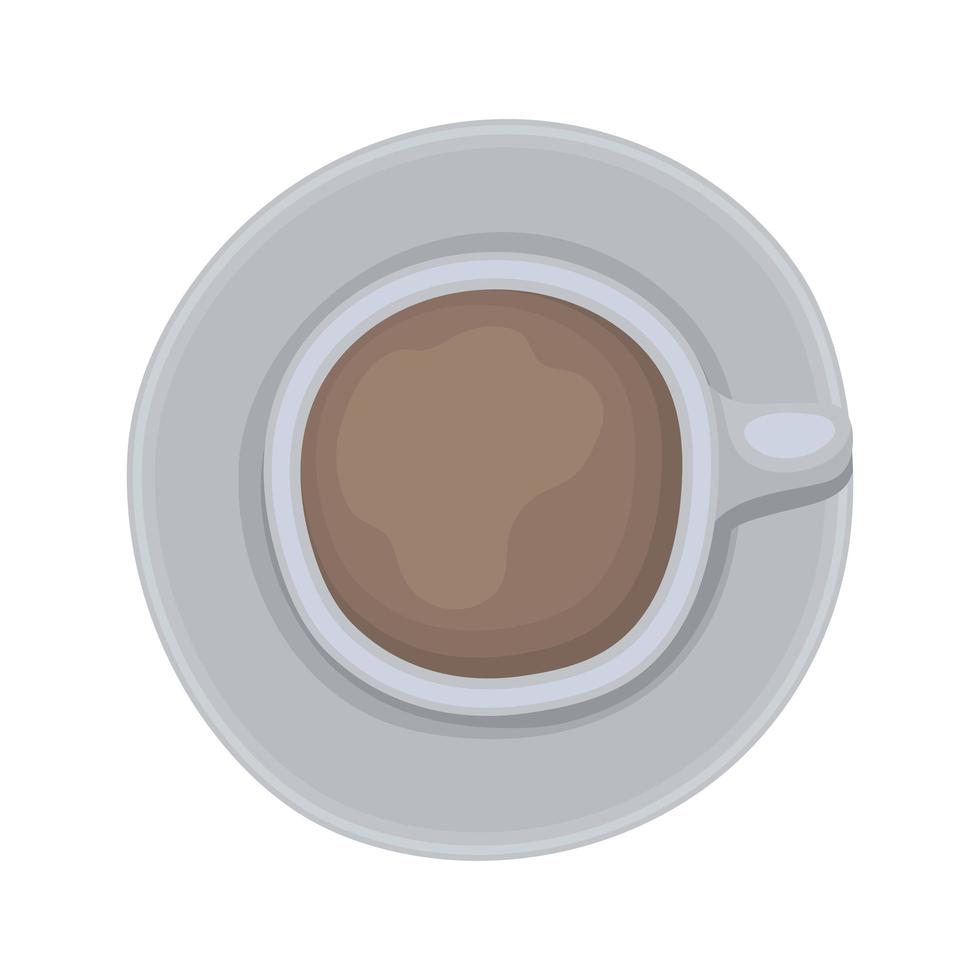 white coffee cup vector