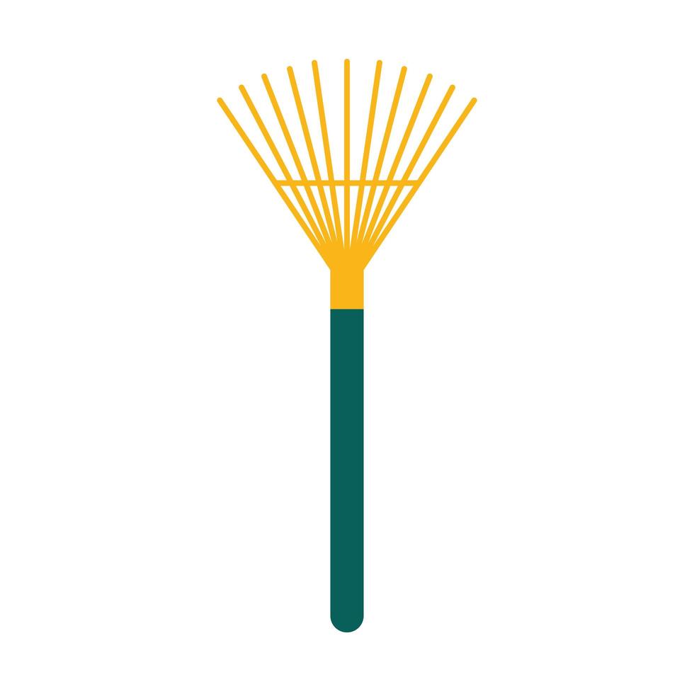 garden rake flat style icon vector design