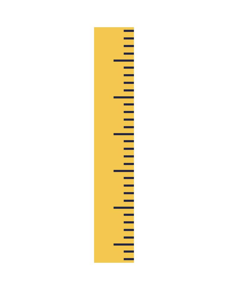 yellow ruler design vector