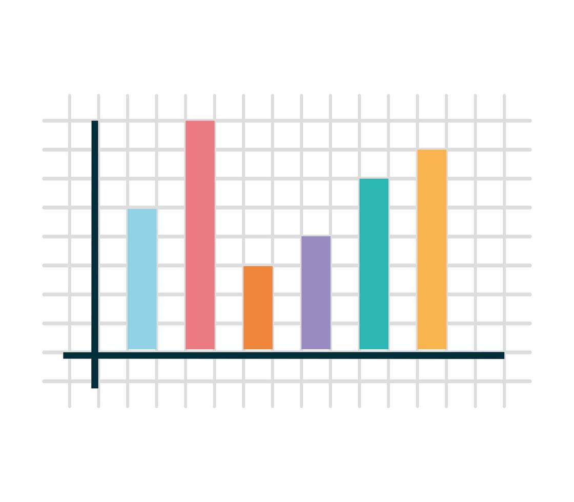 bar graph design vector