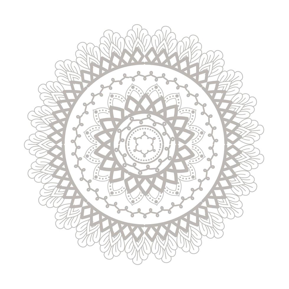 mandala silver flower shaped vector design 4027745 Vector Art at Vecteezy