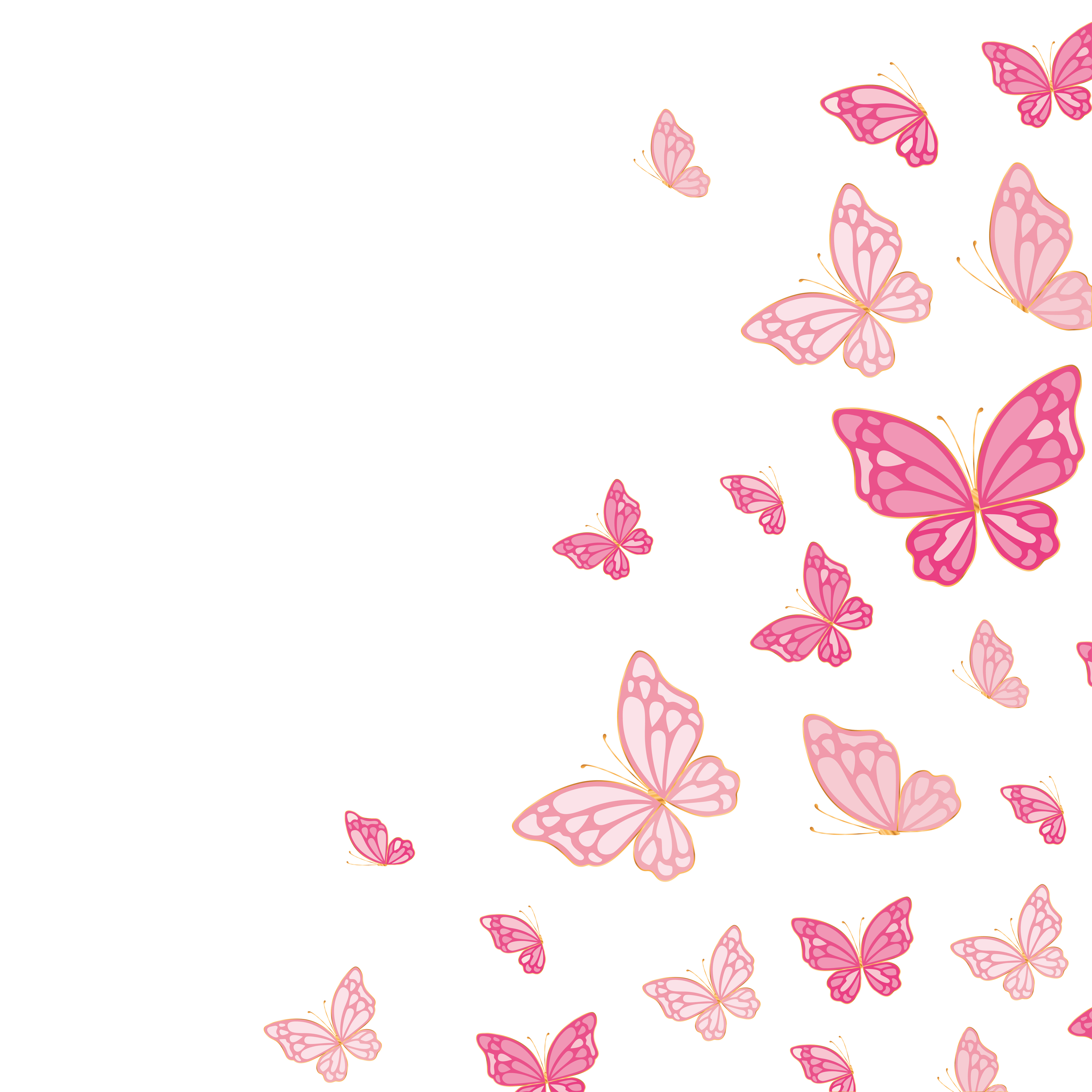 cute pink butterflies vector design 4027804 Vector Art at Vecteezy