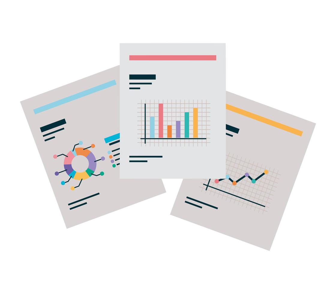 three files design vector