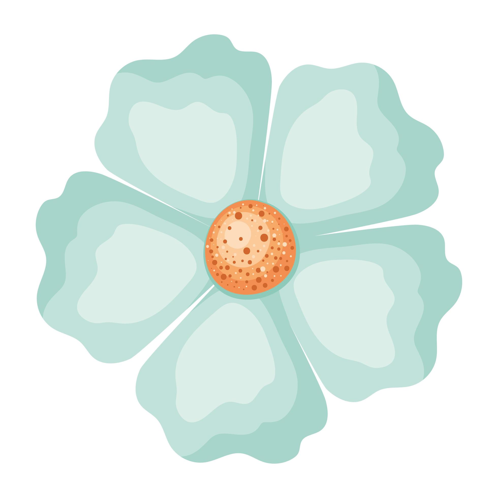 Isolated blue flower vector design 4027848 Vector Art at Vecteezy