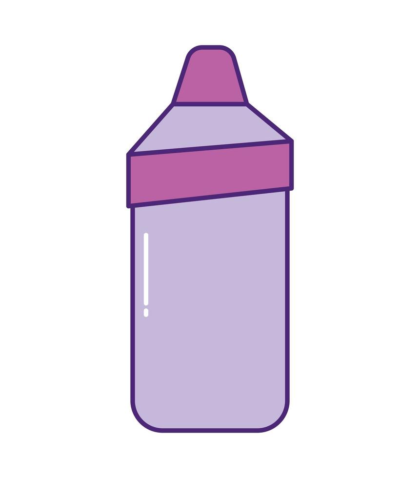 purple detergent bottle vector