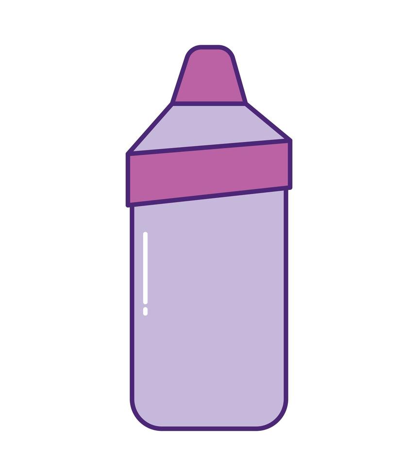 botella de detergente morada vector