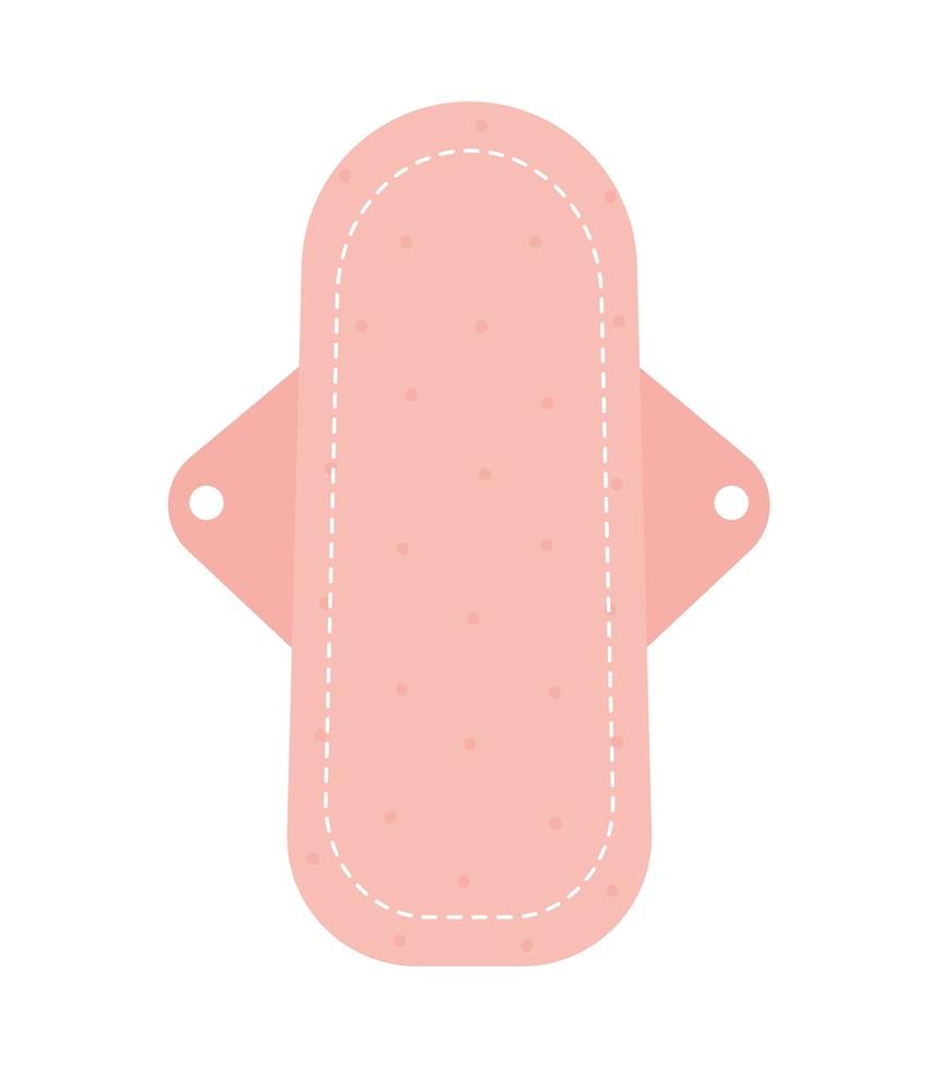 pink menstruation pad vector