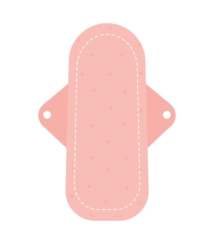 pink menstruation pad vector