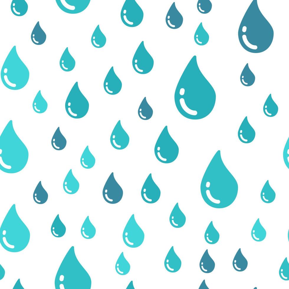 water drop seamless pattern perfect for background or wallpaper vector