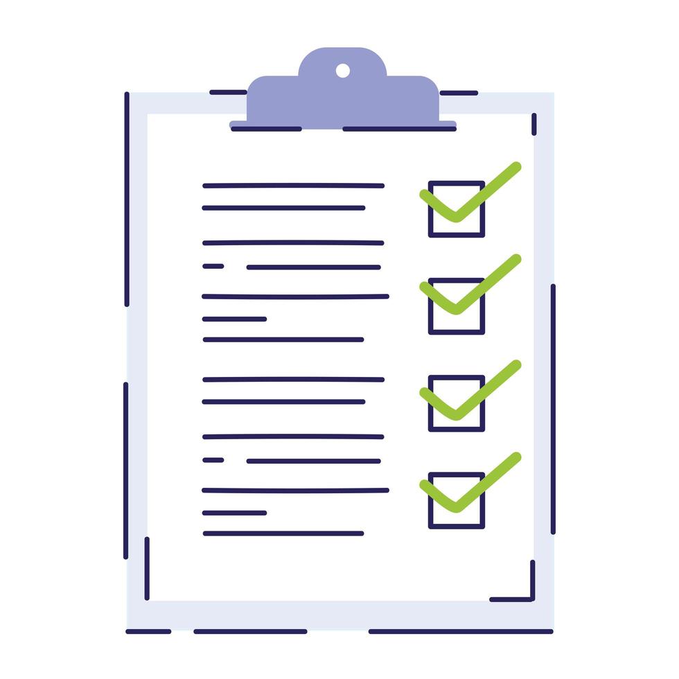 clipboard check list vector
