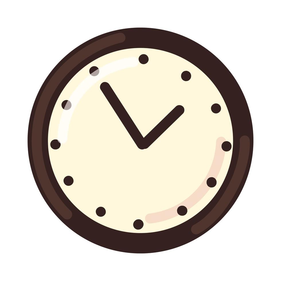 hora del reloj analógico vector