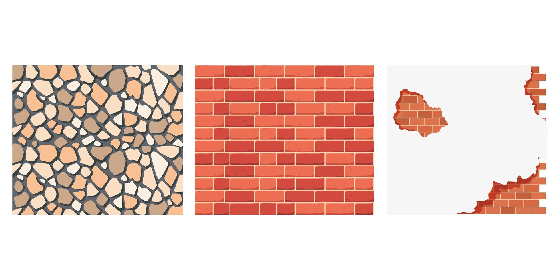 varios set of walls vector