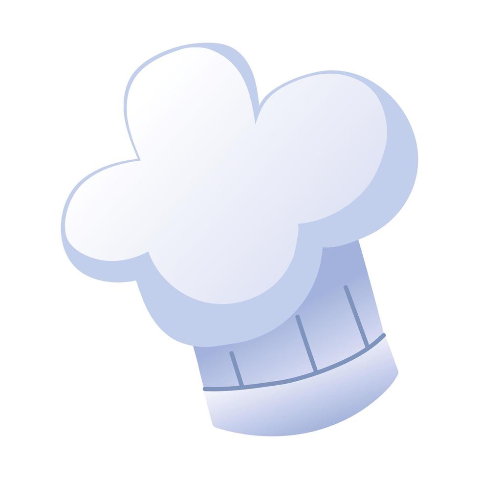 white chef hat vector