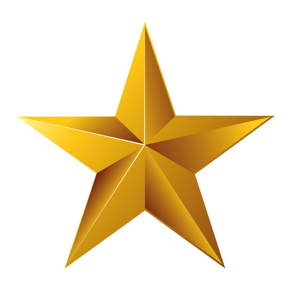 gold star decoration 4057706 Vector Art at Vecteezy