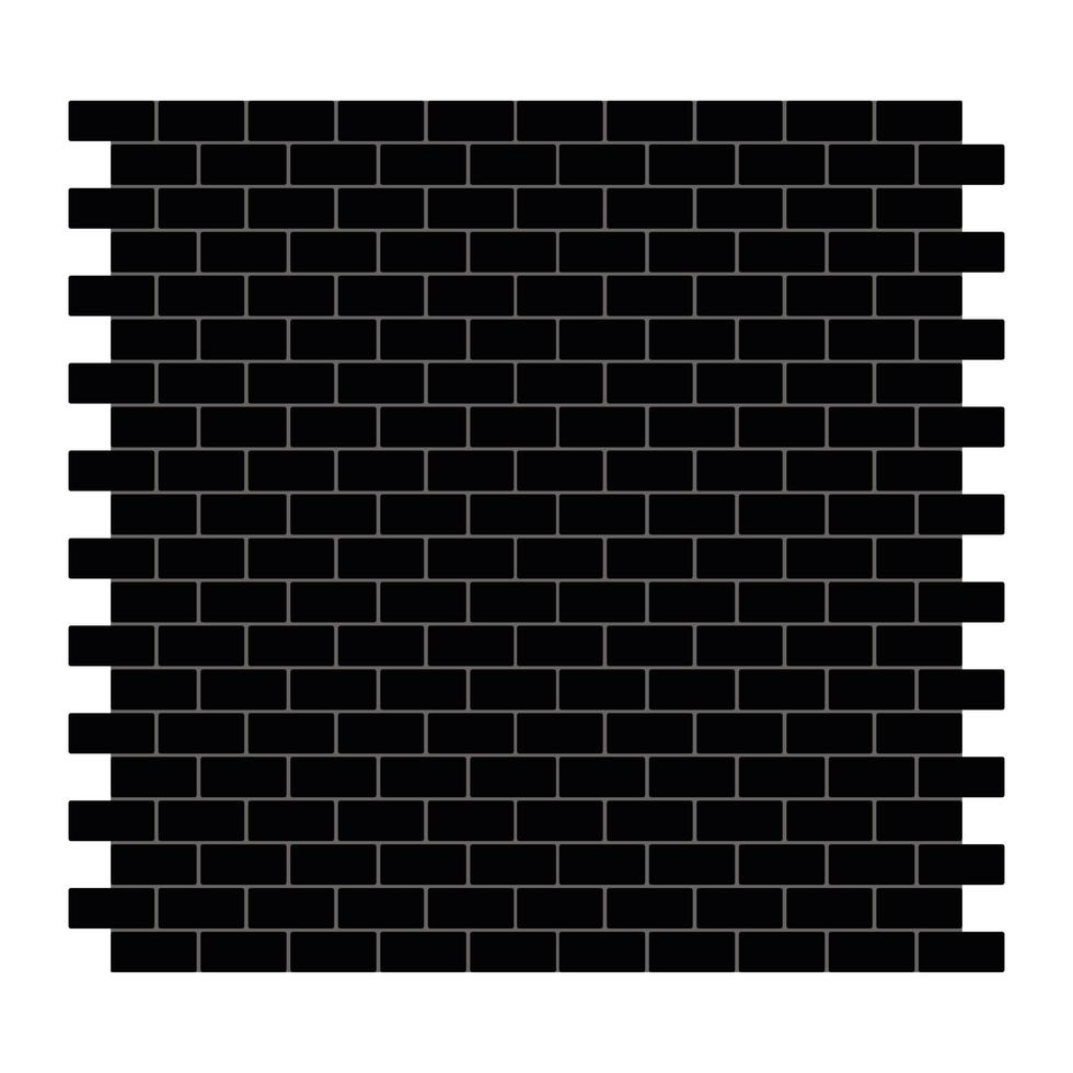 black brick wall vector