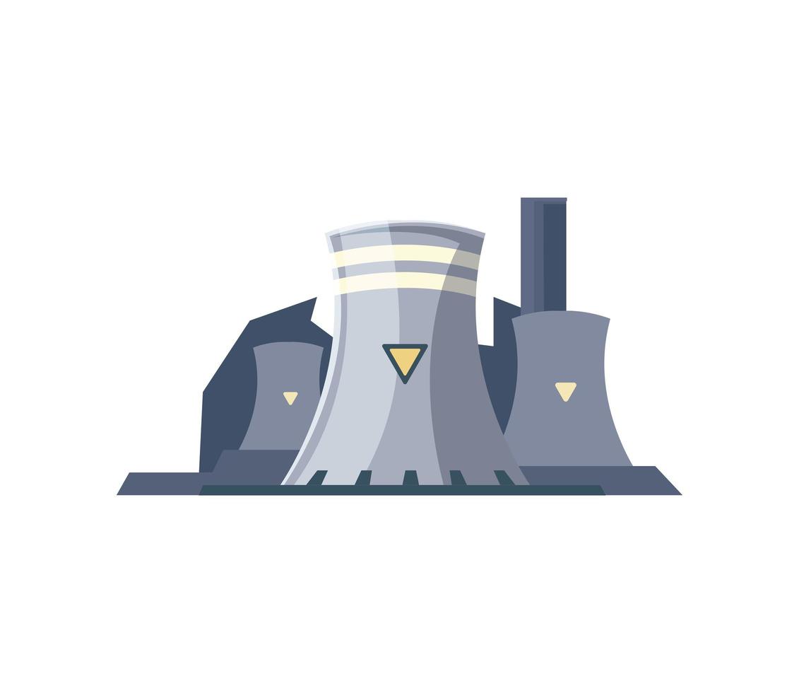 nuclear power plant energy resources design vector