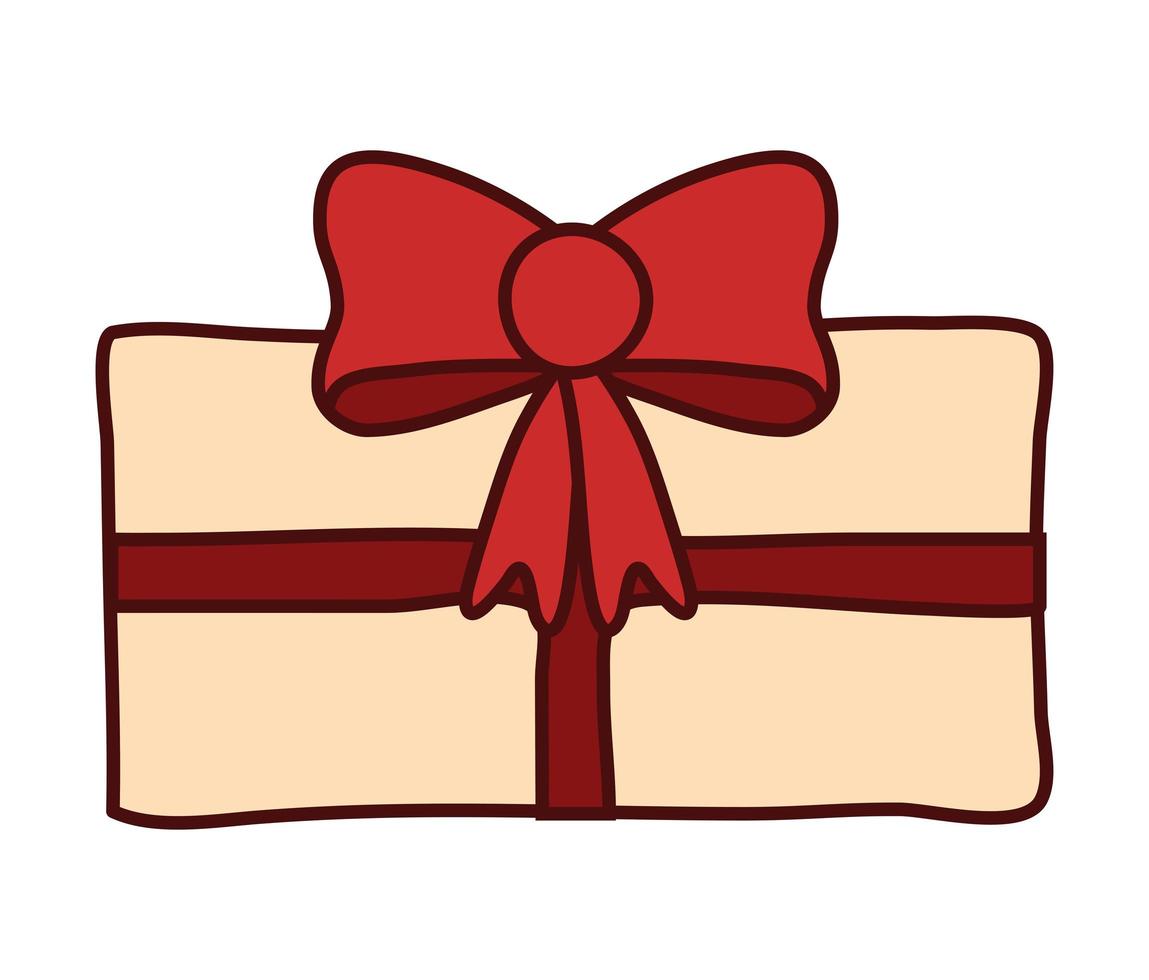 representación de caja de regalo vector