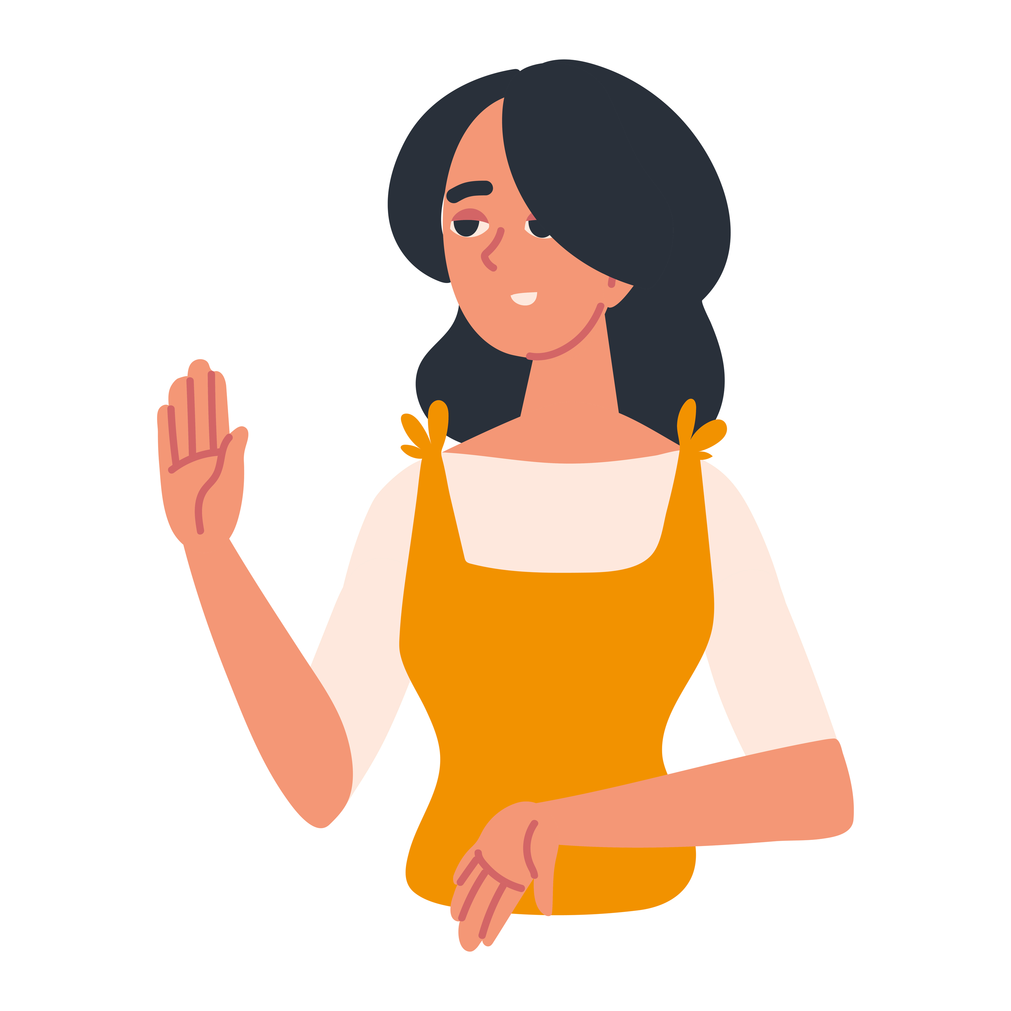 young woman cartoon 4058273 Vector Art at Vecteezy