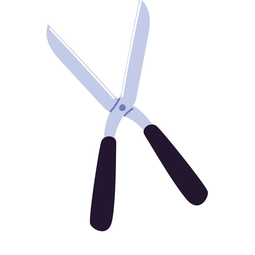 gardening scissors tool vector