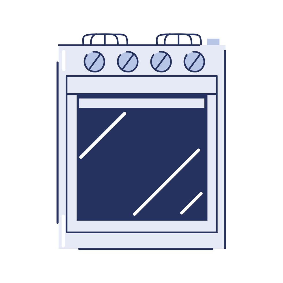 stove and oven appliance icon vector