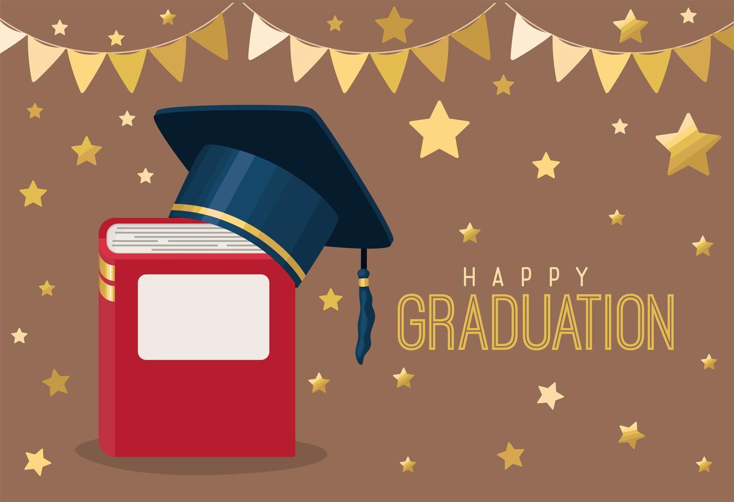 happy graduation design vector