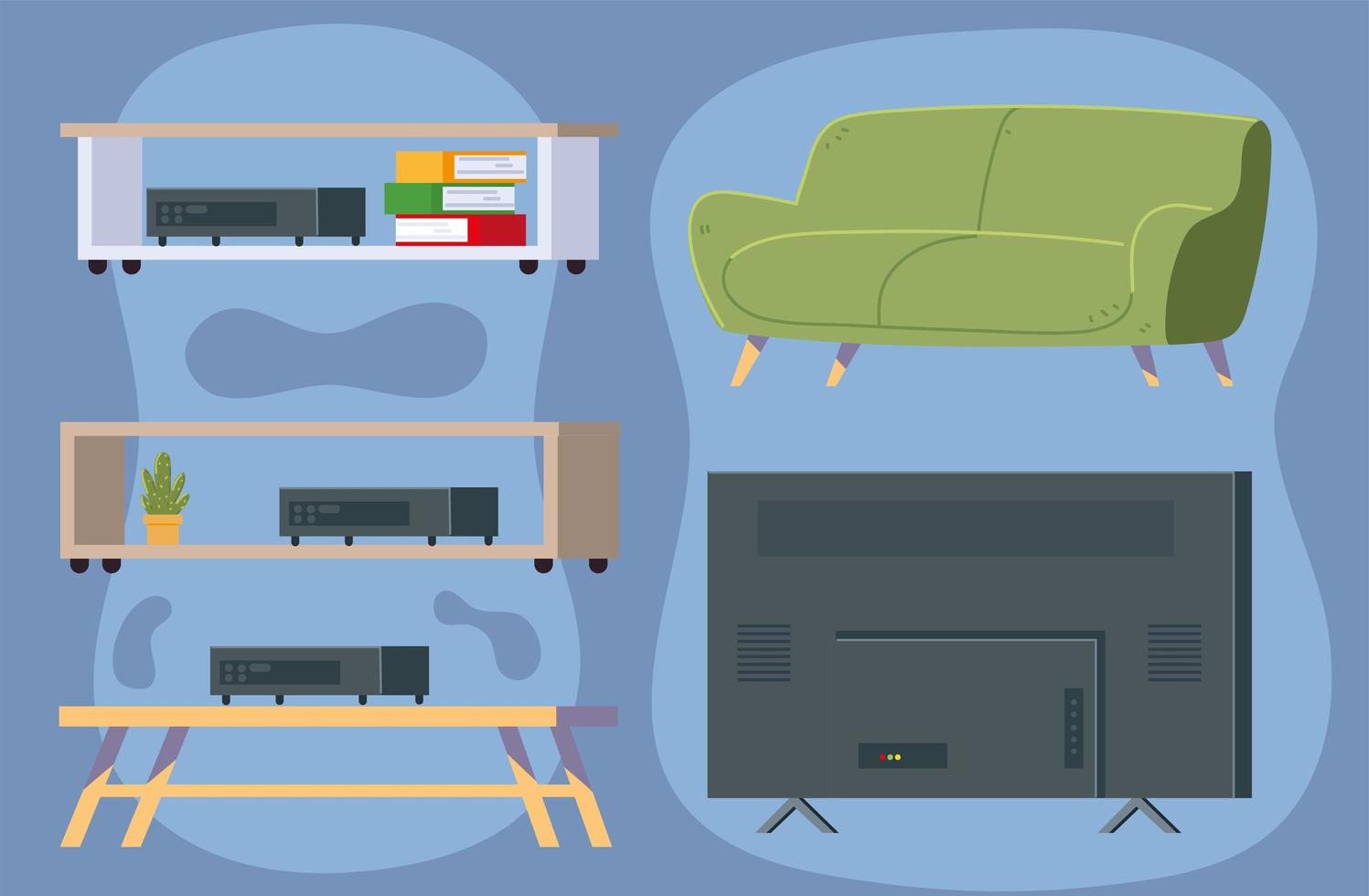 video game set vector