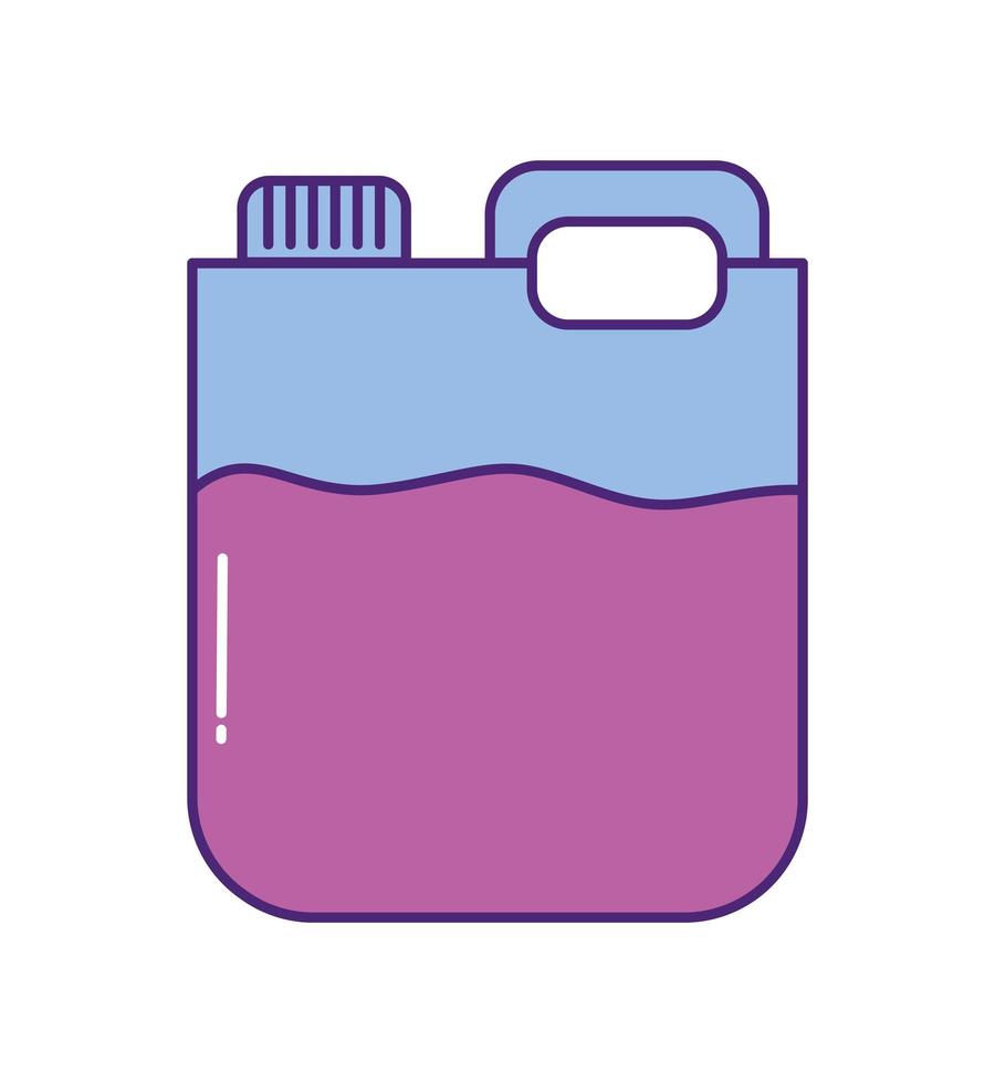 purple bleach bottle vector