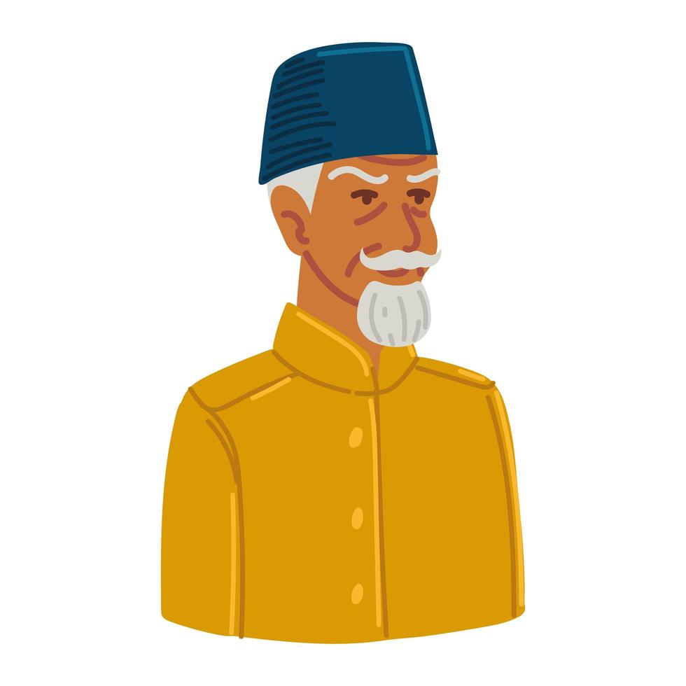 old man portrait vector