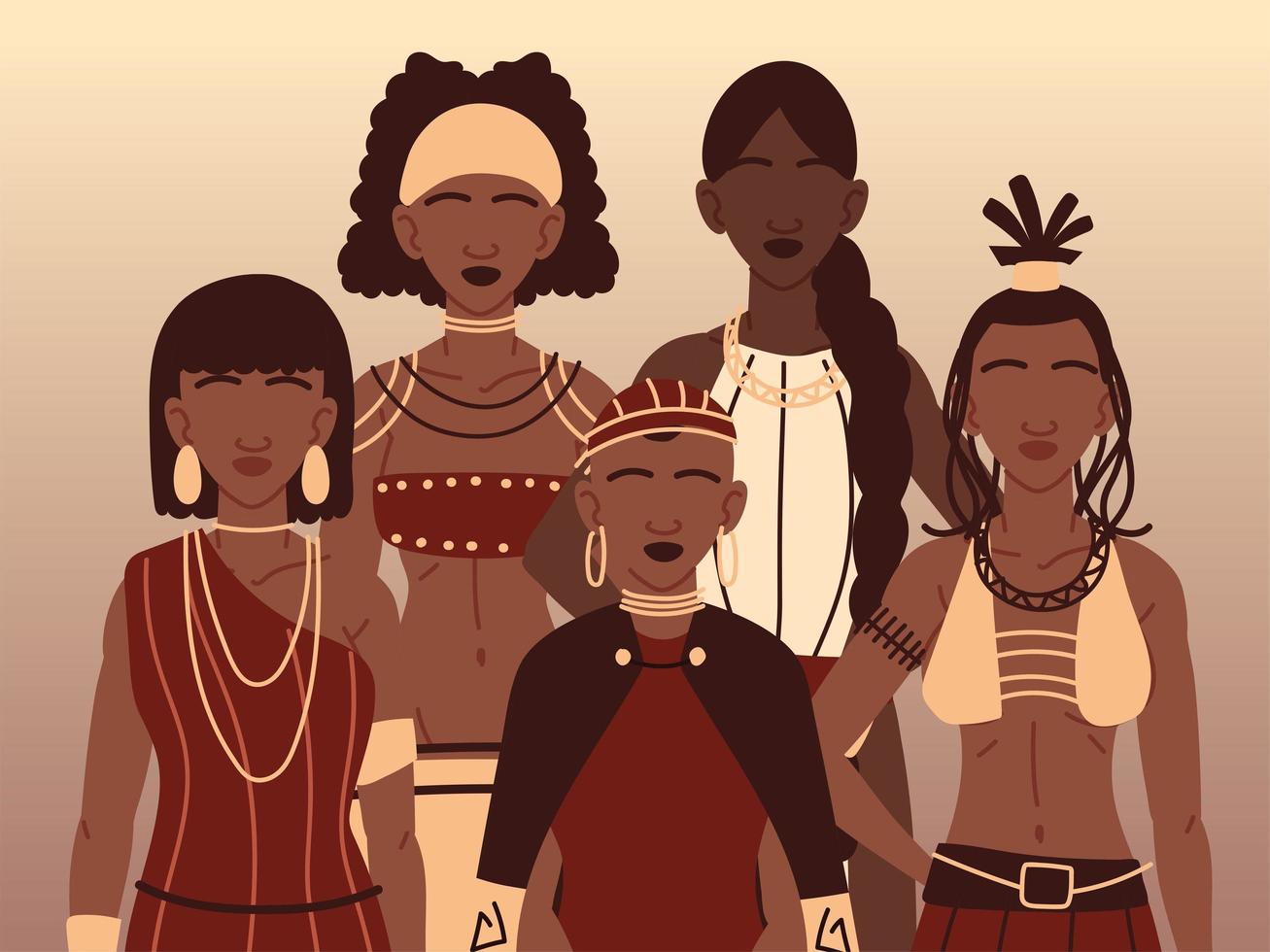 aboriginals tribal clothing vector