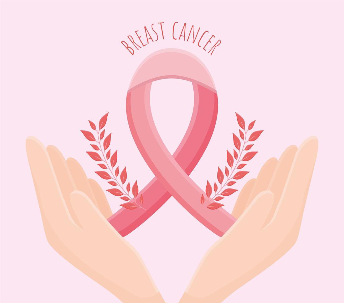 cartel de cáncer de mama vector