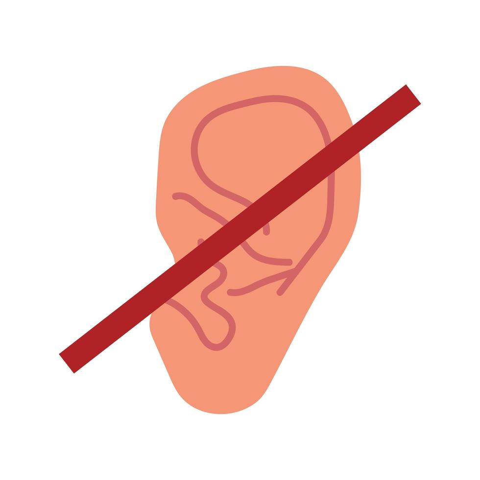 disability deaf sign vector