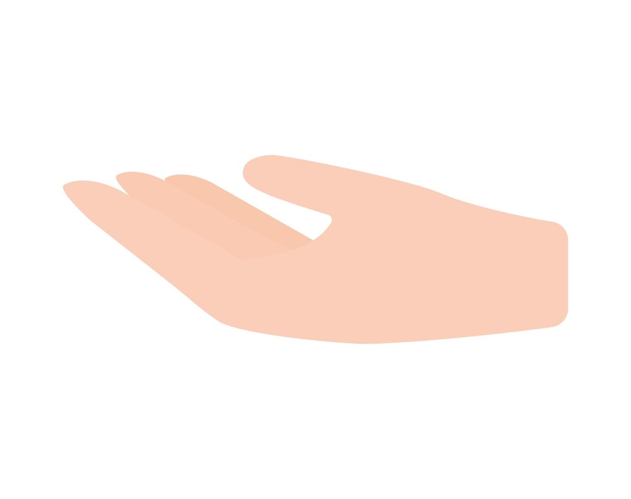 hand palm design vector