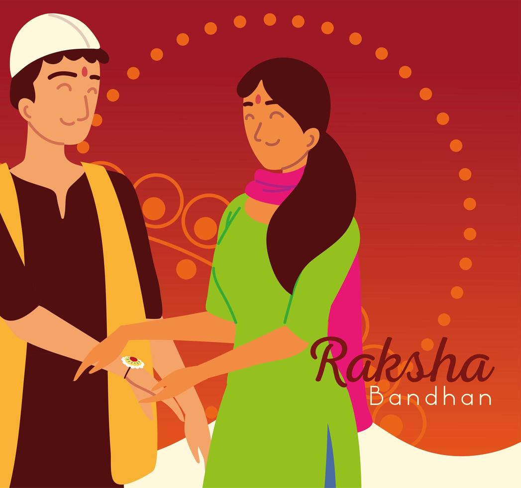 raksha bandhan banner vector