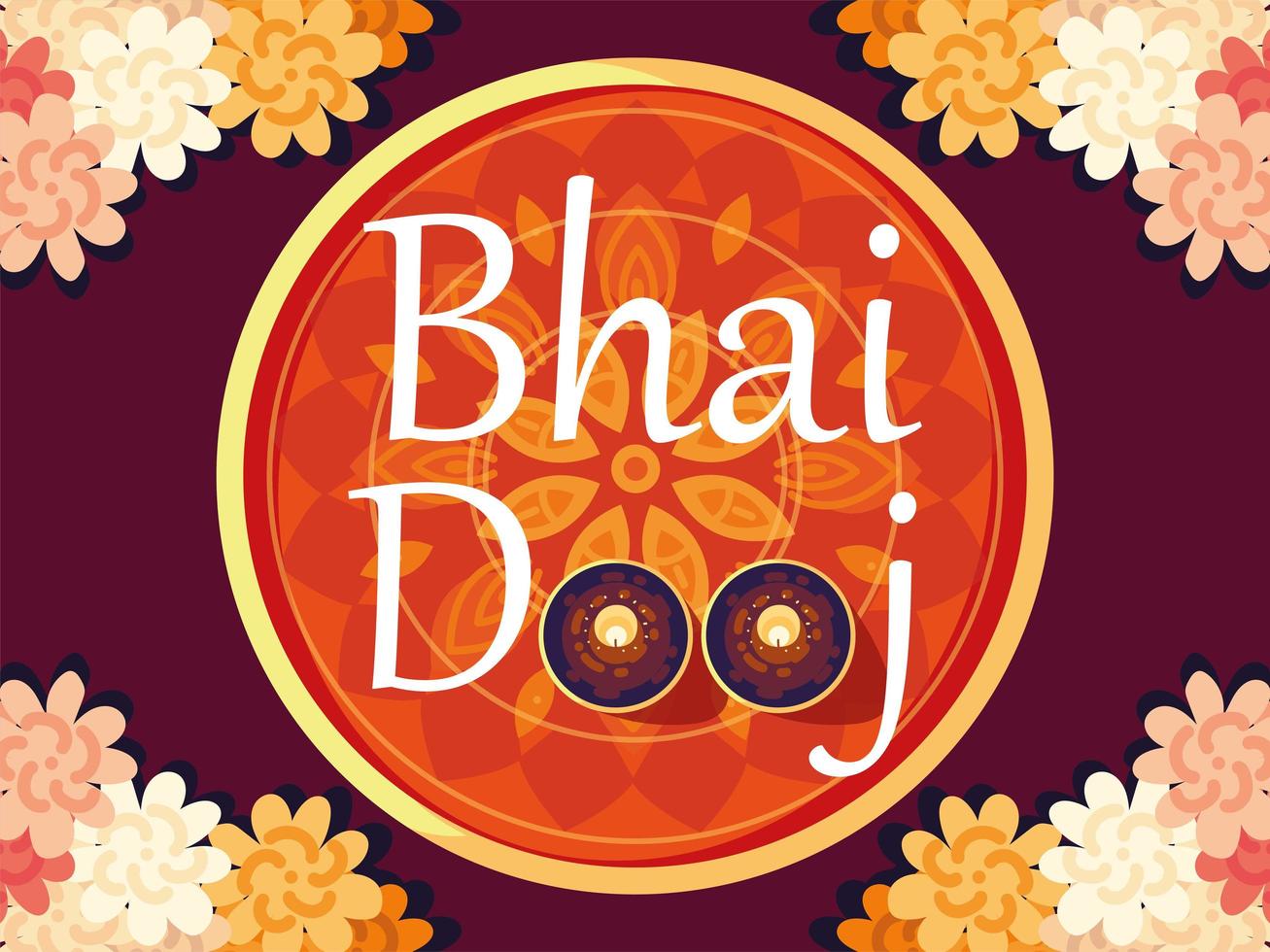 celebration bhai dooj vector
