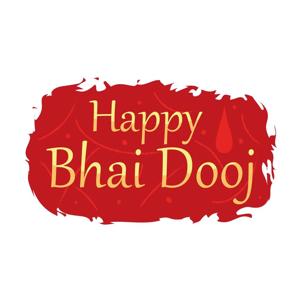 happy bhai dooj vector