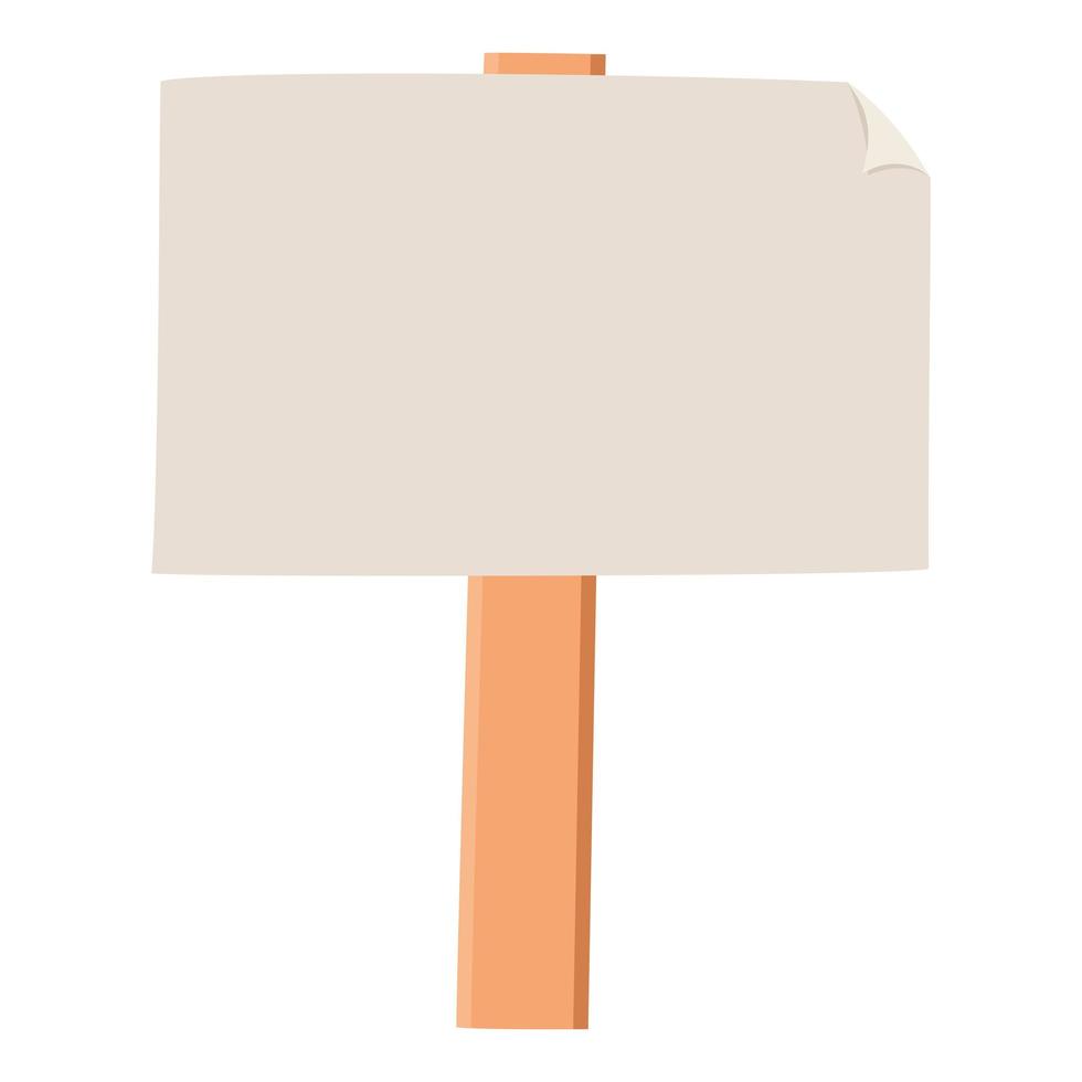 sign in a stick vector