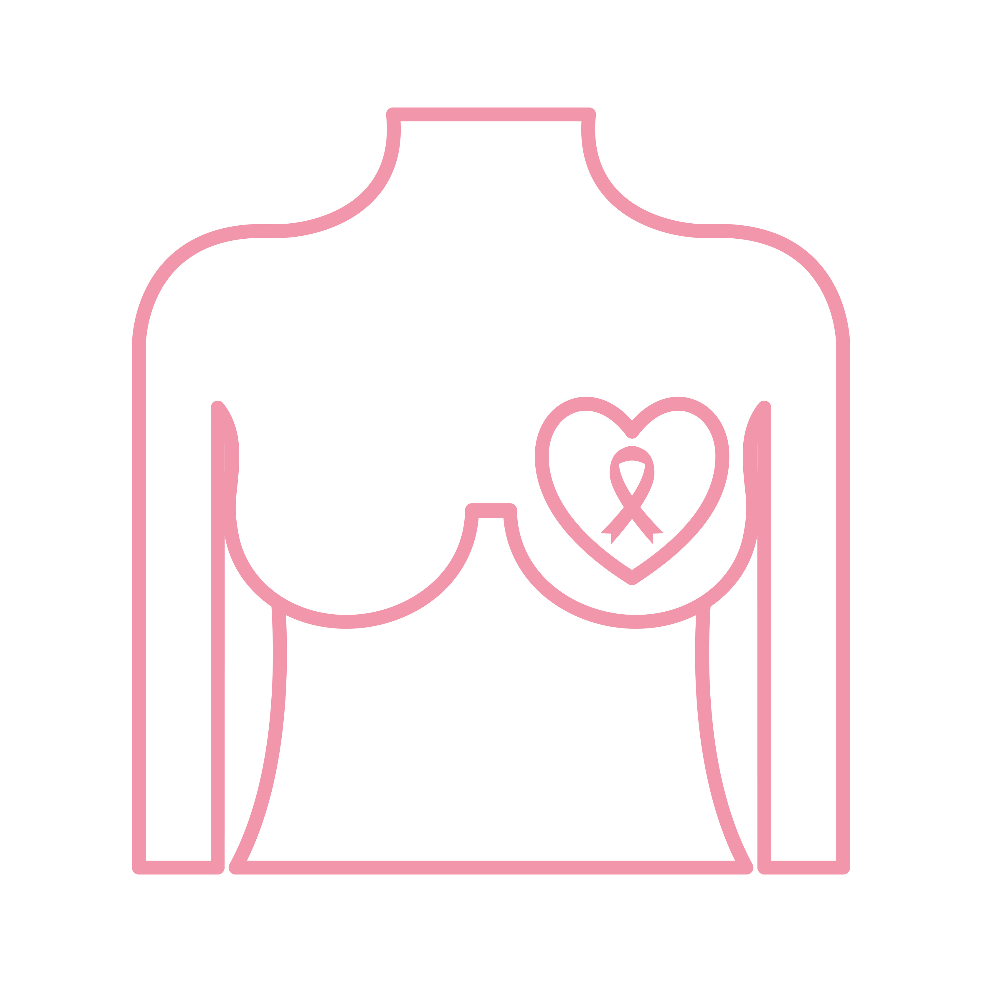 breast female with ribbon line style icon vector design 4060118