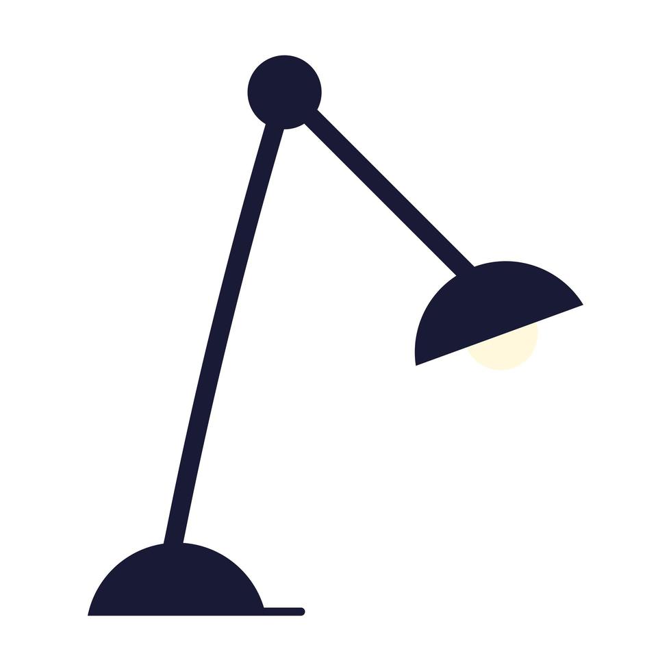 desk lamp decoration vector