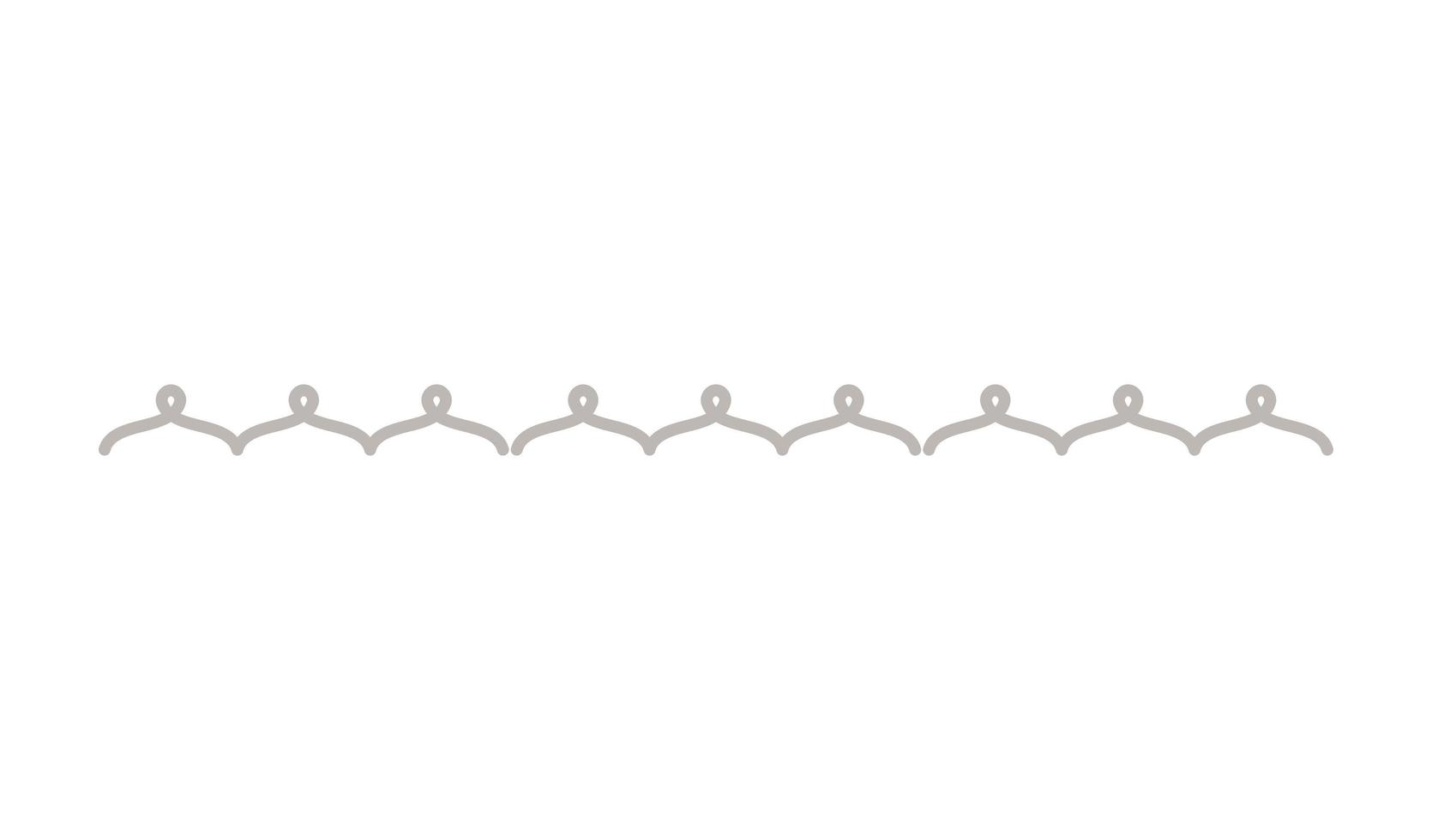 silver decorative ornament line vector design