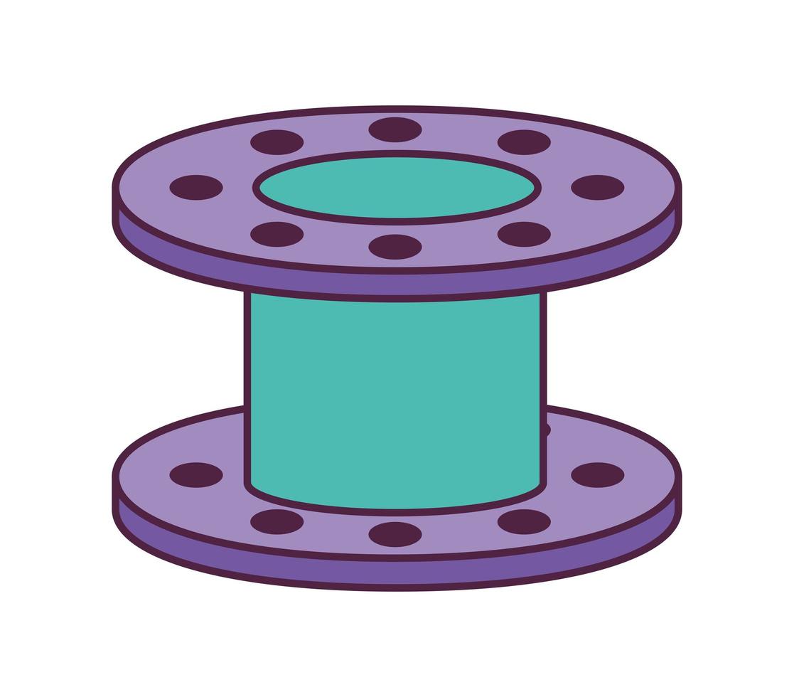 purple spool design vector