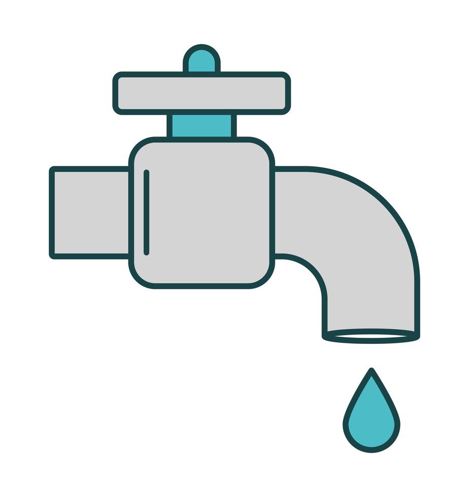 gray faucet design vector