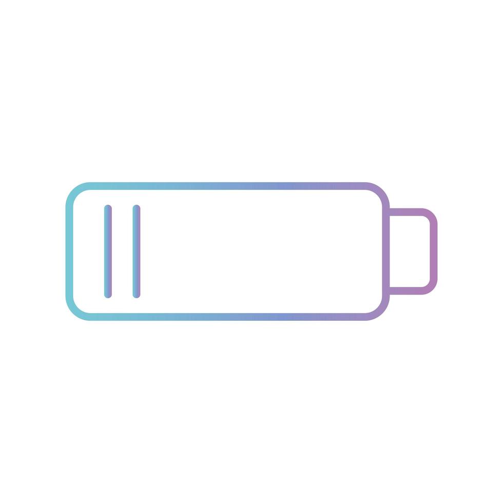 battery gradient style icon vector design