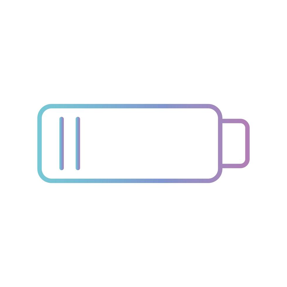 battery gradient style icon vector design