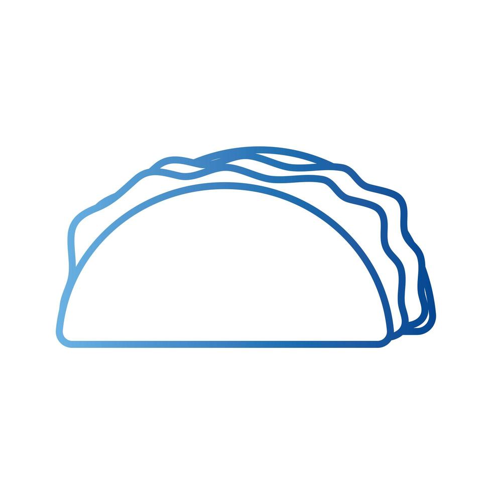 taco gradient style icon vector design